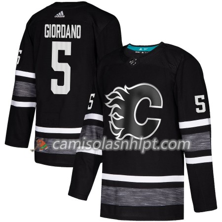 Camisola Calgary Flames Mark Giordano 5 2019 All-Star Adidas Preto Authentic - Homem